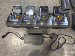 4x Motorola MC55A0 Barcode Scanner Mobile Computer with Batteries Chargers Cases
