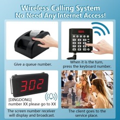 Call Queue Management System with Thermal Printer for Restaurant/Haunted House