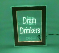Personalized Tip Box Raffle Fund Raiser Donation Jar Engraved Light Changing LED