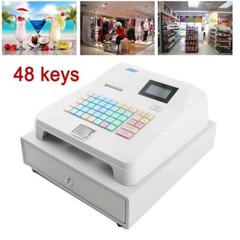 Electronic Cash Register &Drawer Box 8 Digital LED Display Retail/Restaurant POS