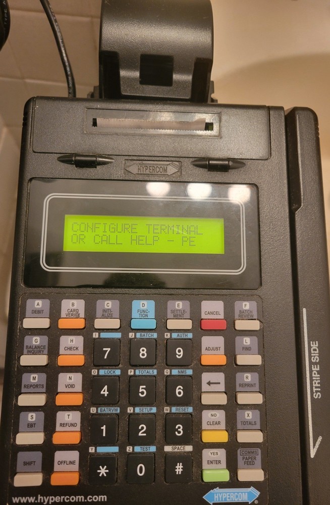 Nice working Hypercom T7 Plus Credit Card Machine