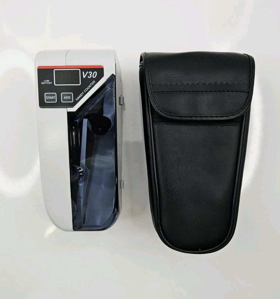 Portable Handy Counter V30 Bill Cash Counting Machine With Carrying Case