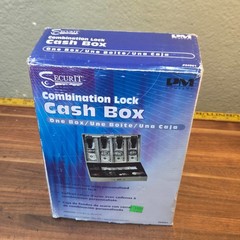 Cash Box Combination Lock 4 Slots 6 Compartment Cashier 1 Tray Steel PM SecurIT