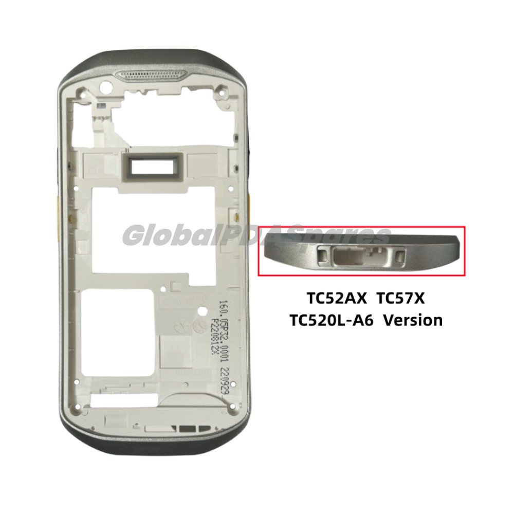 Top Shell & Middle Cover with Side Button for Zebra TC52AX TC57X TC520L-A6