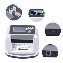 Bank Counterfeit Money Detector Machine UV MG Fake Currency Bill Checker Tester