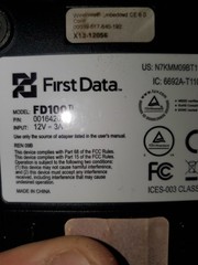 First Data FD100ti and FD35 POS Credit Card Terminals Touch to Pay