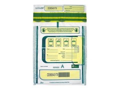 ControlTek SafeLok 9×12 Clear Tamper-Evident Deposit Bags 100 Count, Moisture He