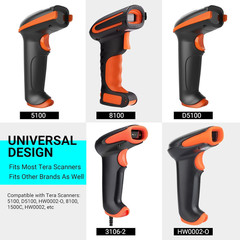 Universal Barcode Scanner Stand: Wall Mountable with Compartment, Bar-Code Reade