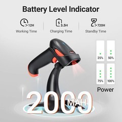 Pro 2023 Newest 𝐁𝐚𝐭𝐭𝐞𝐫𝐲 𝐋𝐞𝐯𝐞𝐥 𝐈𝐧𝐝𝐢𝐜𝐚𝐭𝐨𝐫 Wireless 1D 2D Q…