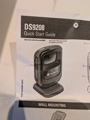 Zebra Symbol DS9208 Barcode Scanner And USB Cable – Black