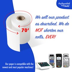 2 1/4&Prime; x 70&prime; Thermal Receipt Paper 50 Rolls **FREE SHIPPING**