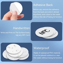 High-Quality 30pcs NTAG215 NFC Coins – Waterproof Stickers for Android Devices