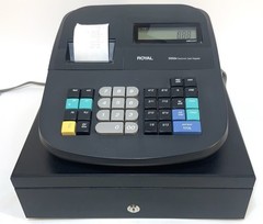 Royal 500DX Cash Register Drawer Tested Works No Key Missing Paper Holder
