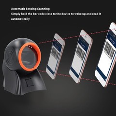 NEW QR Code Scanner Desktop 1D 2D Barcode Reader Screen Scanning Platform For
