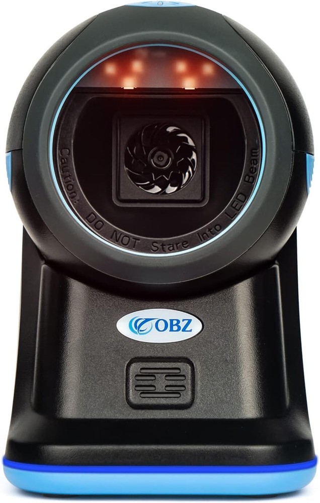 1D 2D QR Hands-Free Barcode Scanner, Omnidirectional Automatic Sensing Scanning