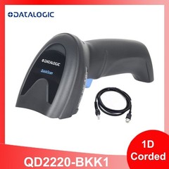 Datalogic QD2220-BKK1 1D Linear Imager Handheld Barcode Scanner with USB Cable