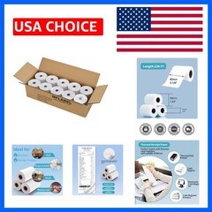 3-1/8&Prime; Thermal Paper Rolls – 10 Rolls x 230ft, Compatible with Star Micronics…
