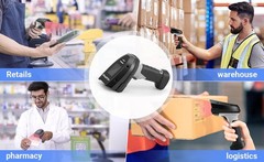 ONEWSCAN Barcode Scanner Wireless, 1D Laser Bar Code Scanners with 760WL
