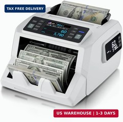 LOLARAN N71 Money Counter Machine Mixed Denomination, Dual-Display Mixed Denomin
