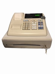 Casio PCR-262 Electronic Cash Register Working With Drawer KEY *Read*