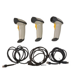 3 X Motorola Symbol LS2208 Laser Barcode Scanner LS2208-SR20001R-UR w/USB Cable
