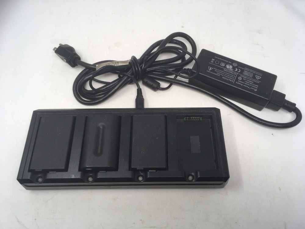 Point Mobile PM450 4 Slot Battery Charger 450-4SBC-1 c/w 3 Batteries 450-BTEC
