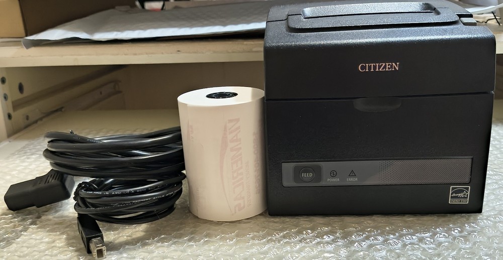 Citizen CT-S310IIUBK TZ30-M01 Thermal POS Receipt Barcode Printer USB Serial