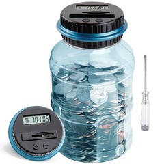 Large Piggy Bank for Boys Adults, Digital Coin Counting Bank with LCD Counter…