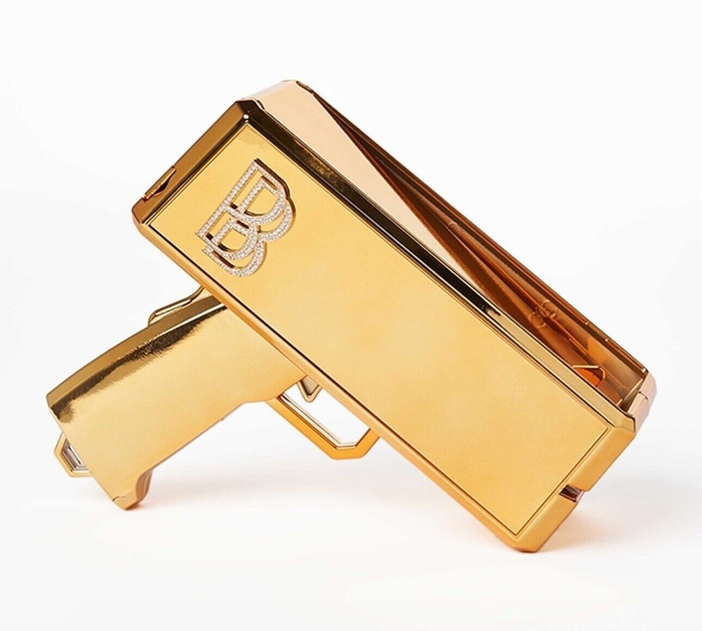 ICED OUT Ben Baller Gold Money Gun 2.0 With Ben Baller Bucks/Gloves- Brand NEW!