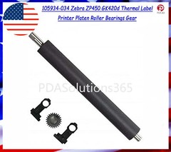 105934-034 Zebra ZP450 GK420d Thermal Label Printer Platen Roller Bearings Gear