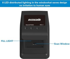 Symcode 1D 2D Hands-Free Barcode Scanner, with Omnidirectional Automatic Sensing