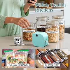 P12 Label Maker Machine with 1 Tape, Bluetooth Small Ribbon Printer