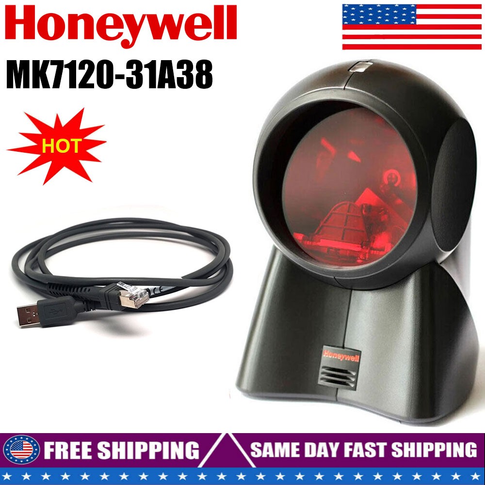Honeywell Orbit MK7120-31A38 Omnidirectional 1D Barcode Scanner USB Kit US Stock