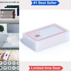 10 NFC Cards NTAG215 504 Bytes Rewritable Tags for Android Devices Transparent
