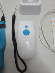 TEEMI TMSL-54CR Bluetooth 2D Barcode Scanner Pocket Handheld w/ Dock – White NOB