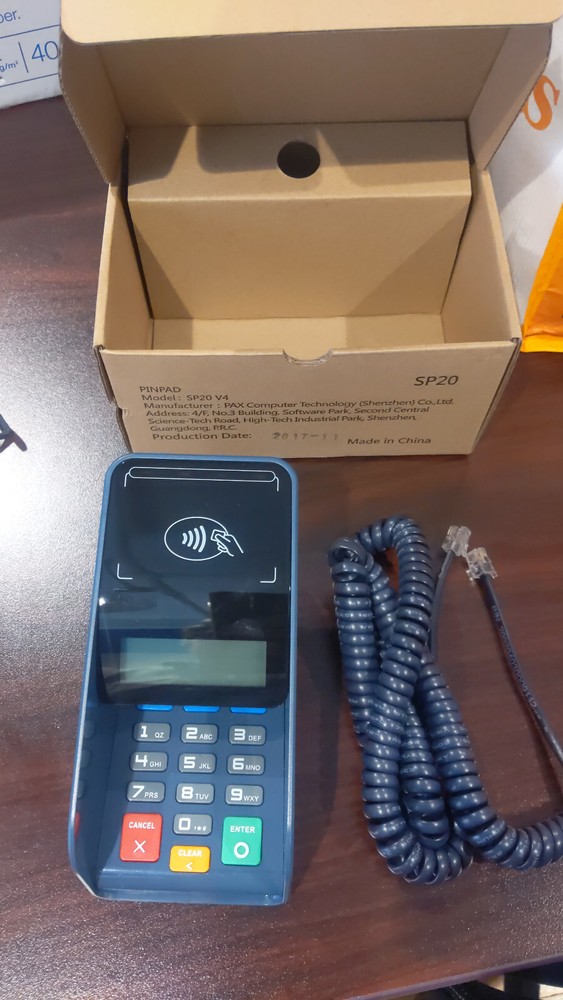 PAX SP20 V4 PINpad with TSYS Encryption with Cable