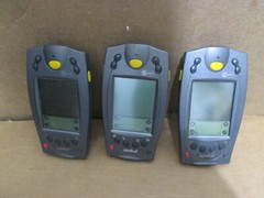 Lot of 3 Symbol Palm Powered N410 SPT1800-TRG80400 Barcode Scanner -SOLD AS-IS
