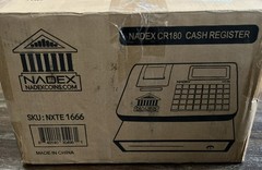 Nadex CR180 Electronic Cash Register Steel Cash Drawer Compact W/ Thermal Print