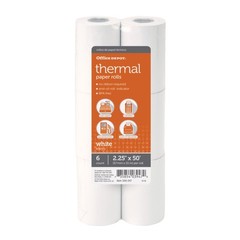 ® Brand Thermal Paper Rolls, 2 1/4&Prime; x 50&prime;, White, Pack Of 6