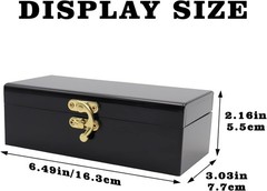 Black Acrylic Lockable Cash Box, Money Holder, Cash Organizer, Single Row Curren