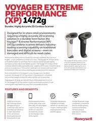 Honeywell Voyager Extreme Performance [XP] 1472g Wireless Barcode Scanner – NIB