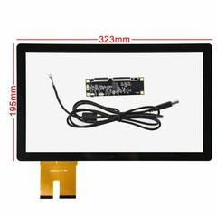 13.3 inch 16:9 EETI Capacitive Multi Touch Screen Panel 323x195mm USB Controller