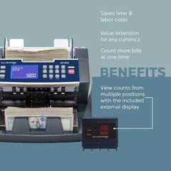 AccuBANKER AB5800 Bill Counter Multi Currency w/ Counterfeit Detection & Printer