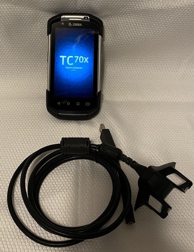 Zebra TC70x Wireless Mobile Computer Handheld w/ Battery + Power Cable
