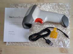 NETUMSCAN WIRELESS BLUETOOTH BARCODE SCANNER – NSL8BL-W – Gray – NEW