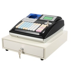 Electronic POS System Cash Register LED Display For Retail W/ Drawer 48 Keys US