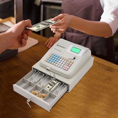 Multi-tax Electronic Cash Register POS 8 Digital LED Display Cash Register NEW
