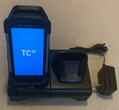 Motorola Symbol TC70 Mobile Computer TC70 With Cradle ( A Little Crack On Left )
