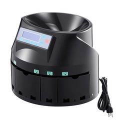 VEVOR USD Coin Sorter Coin Counter Wrapper and Roller 300 Coins/min LCD Display