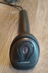 Symbol Laser Barcode Scanner LS2208-SR20007R-UR, Black/Yellow, used